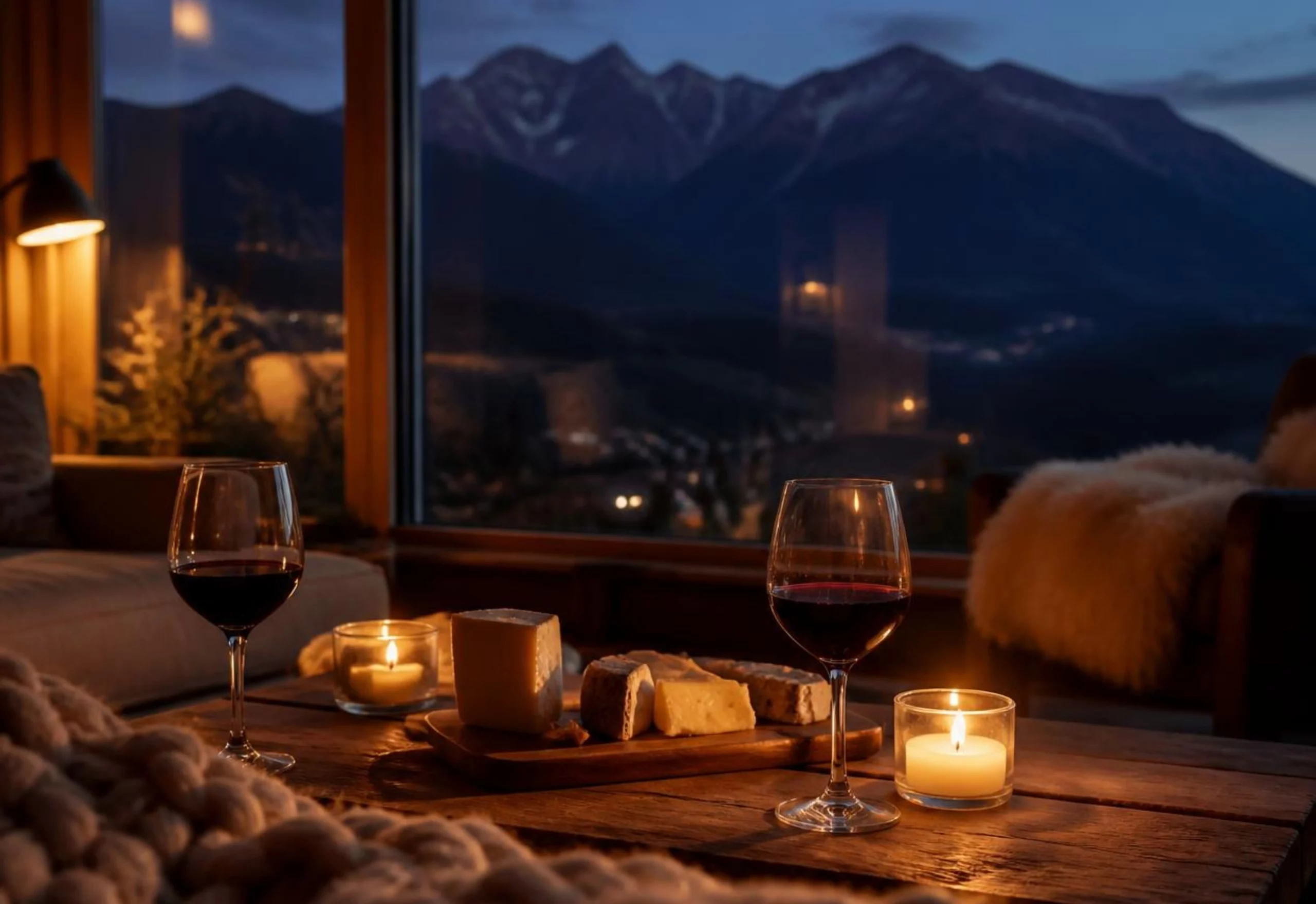 Wino, świece i widok na Tatry – prosty przepis na wyjątkowy wieczór